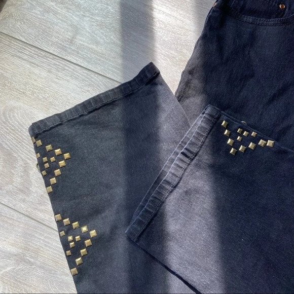 DG2 BY DIANE GILMAN Studded Embellished Stretchy Skinny Jeans - Picture 5 of 14